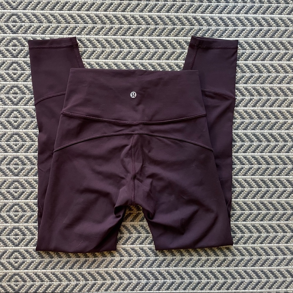 Lululemon In Movement Tight 25 Everlux Plum Shadow